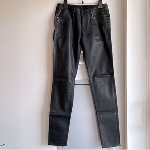 SINCLAIR Black Wax Skinny Jeans